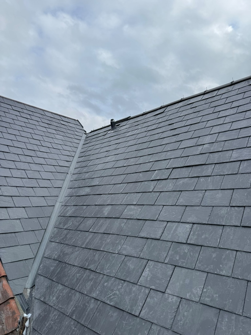 Slate roof valley